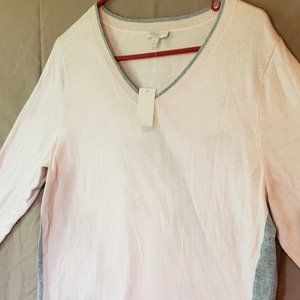 Talbots, Pink & Gray Sweater, Size X